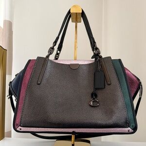 Coach Dreamer 36 in Metallic Colorblock Pebbled Leather